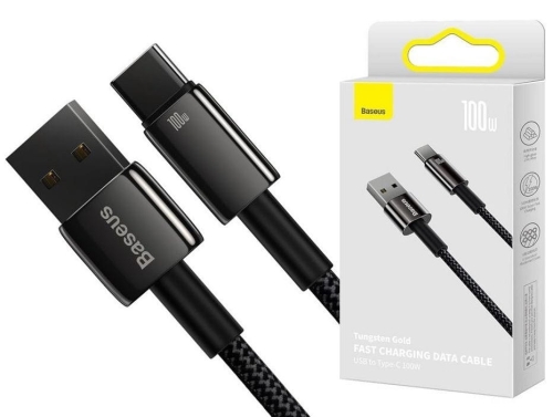 Kabel USB - USB-C 1m 100W czarny BASEUS Tungsten_0.jpg