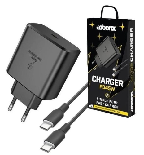 Ładowarka USB-C 45W MOONX MC08 Czarny + Kabel C_2.jpg