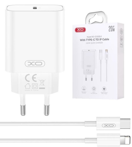 Ładowarka siec USB-C 20W XO CE32 + kabel Lightning_1.jpg