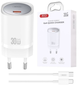 Ładowarka sieciowa USB-C PD 30W XO CE20 + kabel C