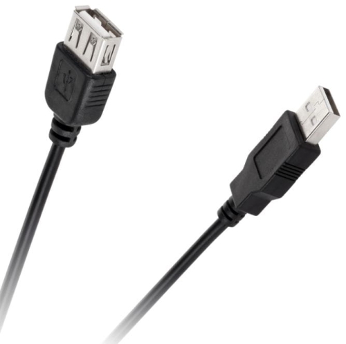 Przedłużacz USB kabel USB-A wtyk - gniazdo 0,8m.jpg