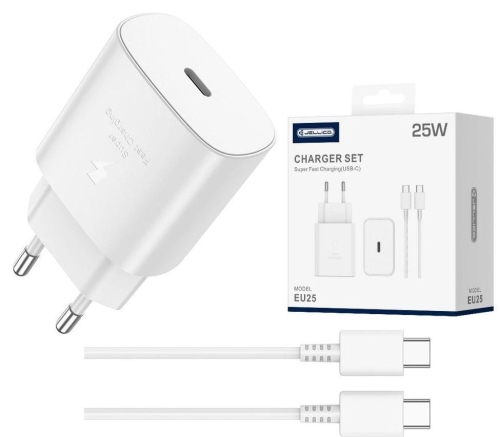 Ładowarka siec. USB-C PD 25W EU25 Biała + Kabel C_3.jpg