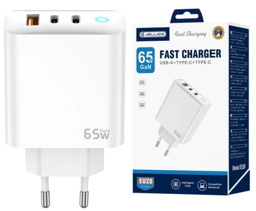 Ładowarka siec 2x USB-C 65W USB QC Jellico EU20_0.jpg
