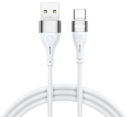 Kabel USB do USB-C biały 1m 3A BWOO BO-X280C.jpg