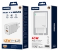 Ładowarka siec USB QC 3.0 +  USB-C GaN PD 45W C107.jpg