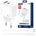 JELLICO ładowarka sieciowa EU11 PD 20W 1xUSB-C + 1xUSB QC3.0 + kabel Lightning - USB-C Biały_0.jpg