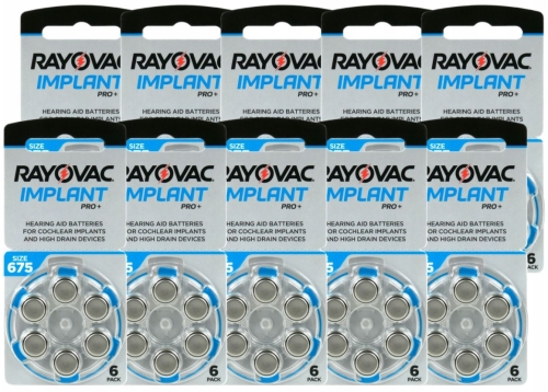 60x baterie do aparat sł. Rayovac  675 IMPLANT PRO+.jpg