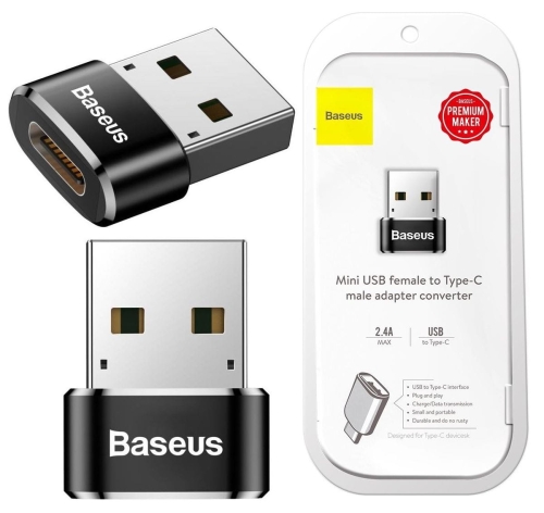 BASEUS Adapter USB do USB-C OTG mini czarny_7.jpg