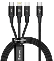 Kabel 3 w 1 USB-C Lightning micro 1,5m BASEUS czarny_0.jpg