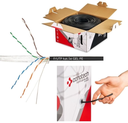Kabel skrętka F UTP CU zewn. CON 5e żel PE 305m_4.jpg