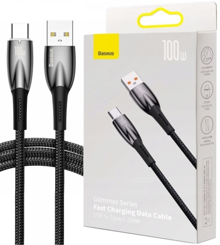 Kabel USB - USB-C 2m 100W czarny BASEUS Glimmer_9.jpg