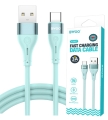 Kabel USB do USB-C zielony 1m 3A BWOO BO-X280C_4.jpg