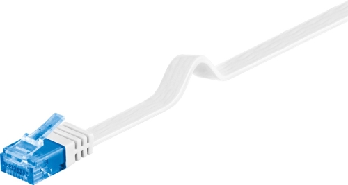 Kabel LAN Patchcord CAT 6A U UTP płaski 7m biały.jpg