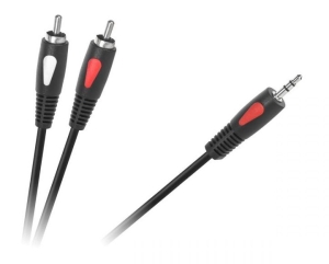 Kabel 3m 2xRCA- Jack 3,5mm Cabletech