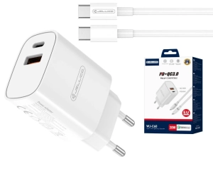 Ładowarka USB USB-C PD 20W Jellico WJC60 + kabel C