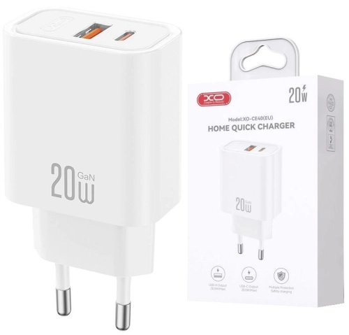 Ładowarka sieciowa USB USB-C PD 20W QC XO CE40_3.jpg