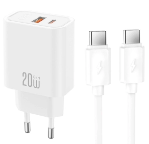 Ładowarka sieciowa USB USB-C 20W XO CE40 + kabel C