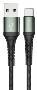 Kabel USB-A na USB-C 1m 3.1A czarny B10 JELLICO