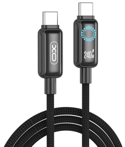 Kabel USB-C - USB-C PD 240W 2m LED XO NB-Q312A