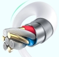 Kabel USB USB-C 1m 3A biały BWOO X329C silikonowy_8.jpg
