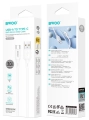 Kabel USB USB-C 1m 3A biały BWOO X329C silikonowy_2.jpg