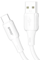 Kabel USB USB-C 1m 3A biały BWOO X329C silikonowy_1.jpg