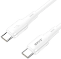 Kabel USB-C 65W 1m biały silikonowy BWOO X329CC_0.jpg