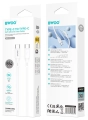 Kabel USB-C 65W 1m biały silikonowy BWOO X329CC_2.jpg
