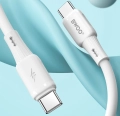 Kabel USB-C 65W 1m biały silikonowy BWOO X329CC_6.jpg
