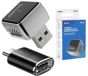Bezprzewodowy adapter CarPlay & Android Auto TR-19