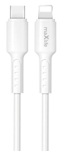 Kabel USB-C Lightning 1m Biały 27W maXlife MXUC-13
