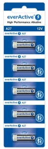 5szt. Bateria everActive V27A 12V LR27A MN27 A27