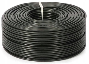 Kabel RG6 TDC 113 PE Żel Premium Czarny PE 50m