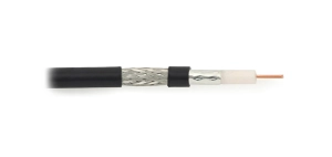 Kabel RG6 TDC 113 PE Żel Premium Czarny PE 1 mb